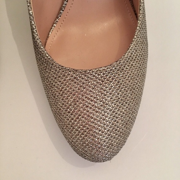 𝅺ENZO Angiolini Sparkle Silver Pumps Heel - Picture 3 of 7